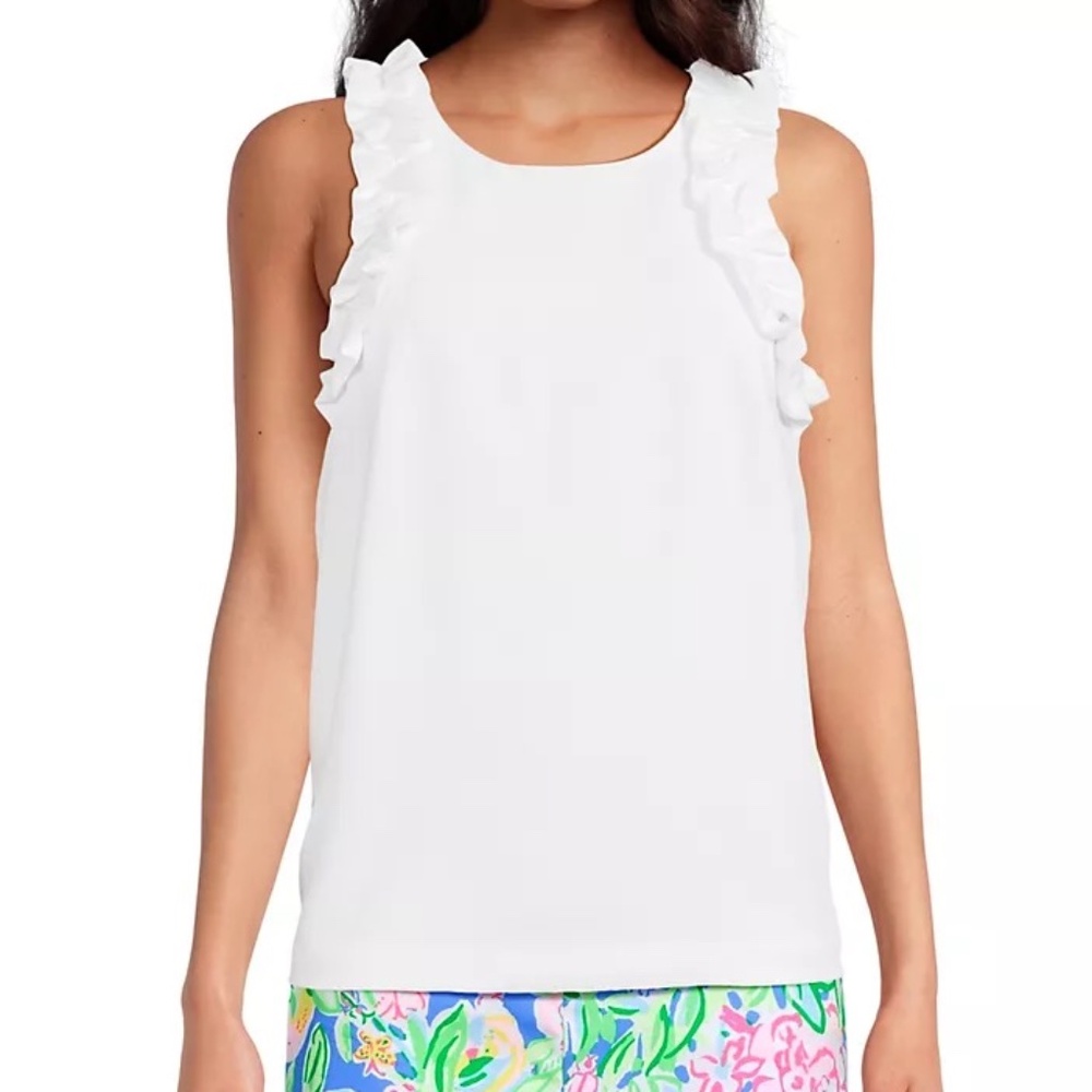 Lilly Pulitzer Kailee Sleeveless Ruffle Top